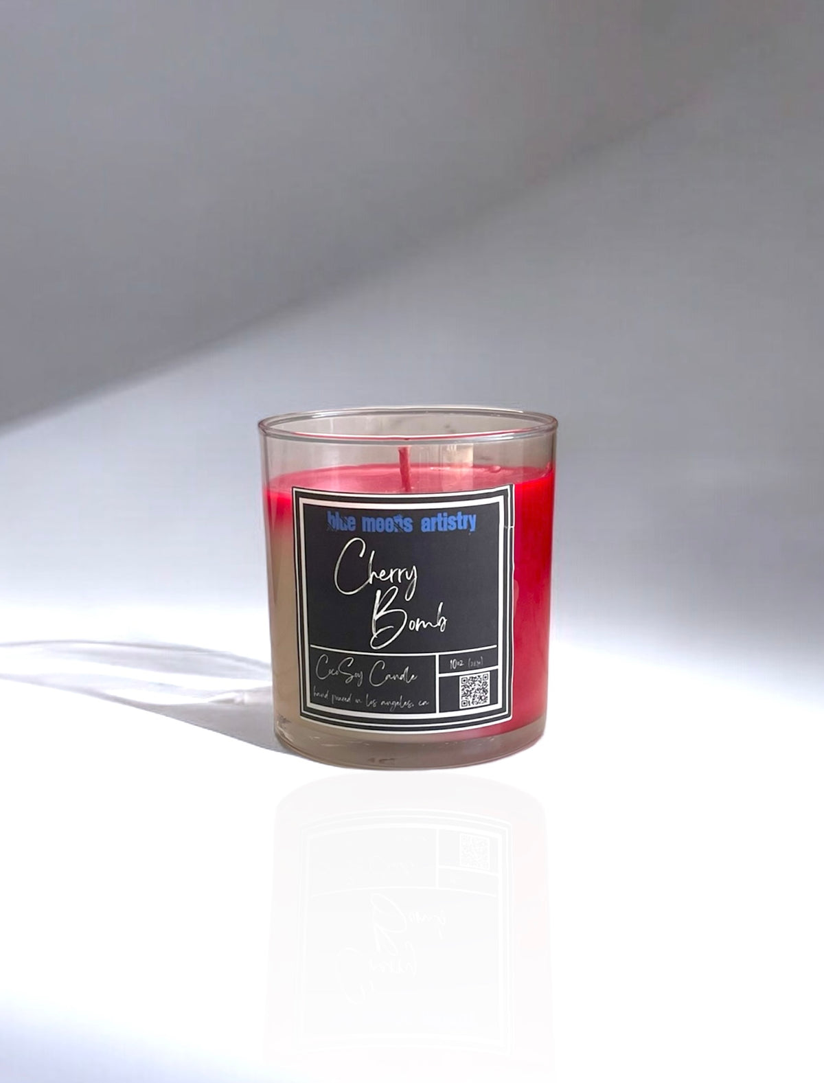 Cherry Bomb Marbled Candle